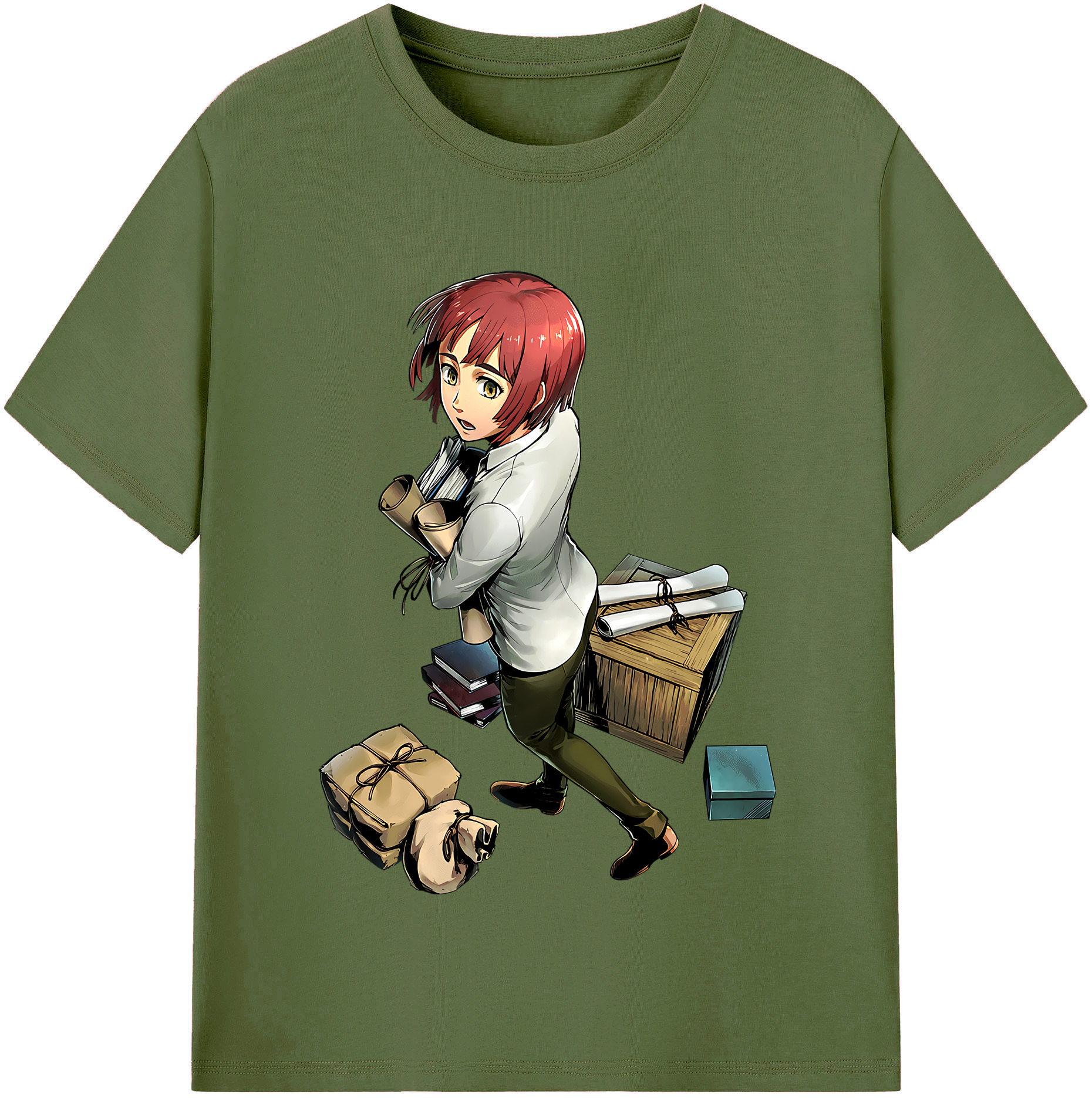 （画像用） 進撃の巨人 Attack on Titan 綿100％半袖Tシャツ（フロントプリント）
